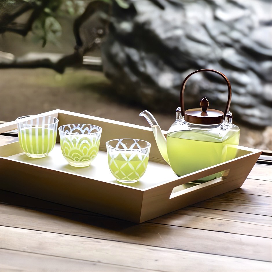 廣田硝子|ちろり 角ちろり 漆(中子付き) 154-GT お酒 お茶 高級感 おしゃれ 日本製 耐熱性 個性的