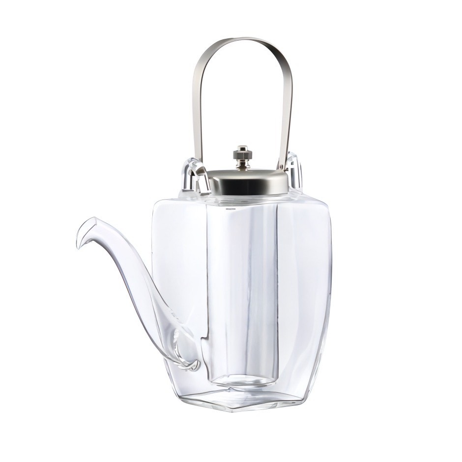 廣田硝子｜ちろり 長角ちろり 銀ソフト（中子付き） 156-SLF お酒 お茶 高級感 おしゃれ 日本製 耐熱性 個性的