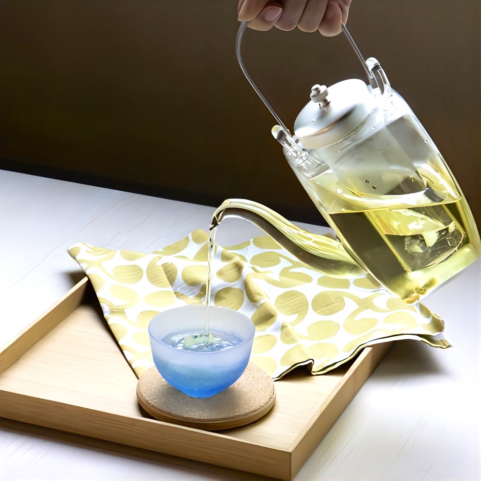 廣田硝子｜ちろり 長角ちろり 銀ソフト（中子付き） 156-SLF お酒 お茶 高級感 おしゃれ 日本製 耐熱性 個性的