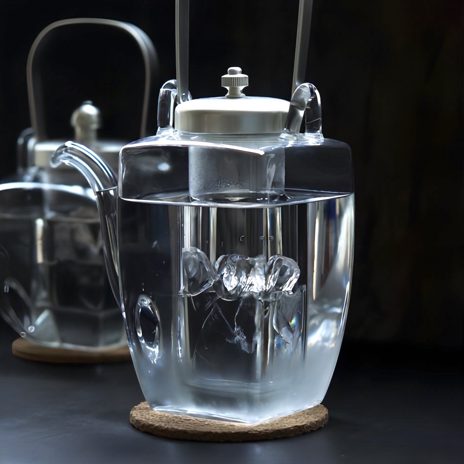 廣田硝子｜ちろり 長角ちろり 銀ソフト（中子付き） 156-SLF お酒 お茶 高級感 おしゃれ 日本製 耐熱性 個性的