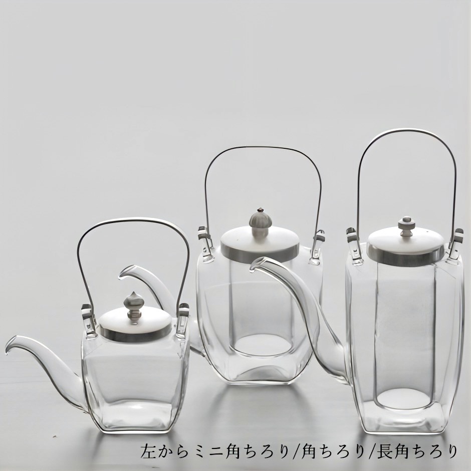 廣田硝子｜ちろり 長角ちろり 銀ソフト（中子付き） 156-SLF お酒 お茶 高級感 おしゃれ 日本製 耐熱性 個性的