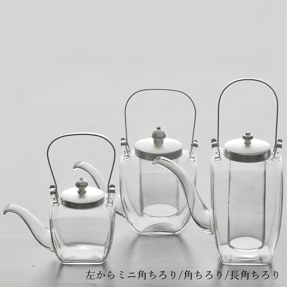 廣田硝子|ちろり ミニちろり 銀ソフト(単品) 155-SLF お酒 お茶 だし汁ポット 高級感 おしゃれ 日本製 耐熱性 個性的