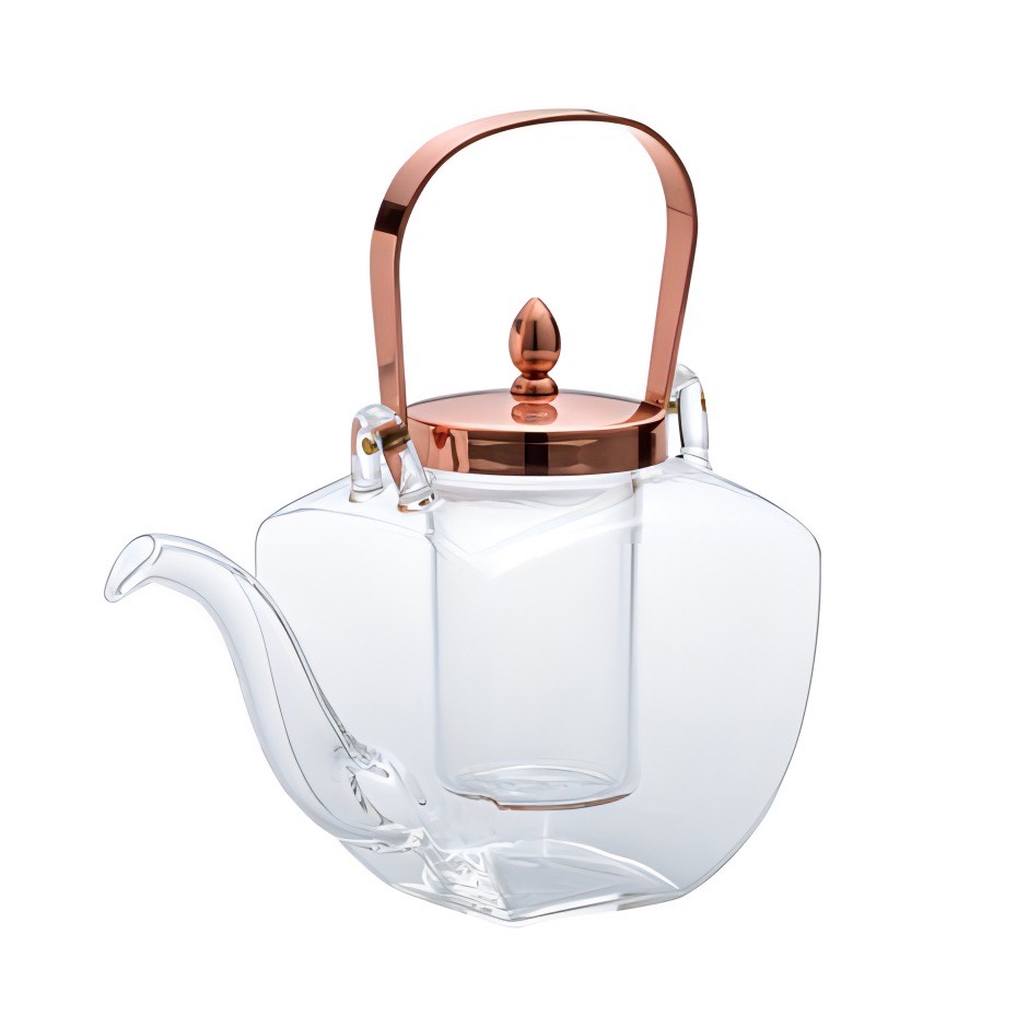 廣田硝子|ちろり 角ちろり 銅(中子付き) 154-C お酒 お茶 高級感 おしゃれ 日本製 耐熱性 個性的 優雅