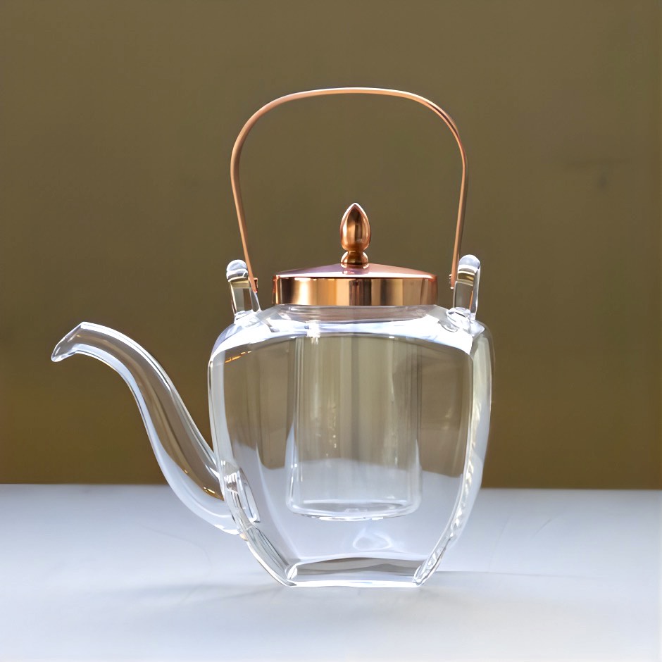 廣田硝子|ちろり 角ちろり 銅(中子付き) 154-C お酒 お茶 高級感 おしゃれ 日本製 耐熱性 個性的 優雅