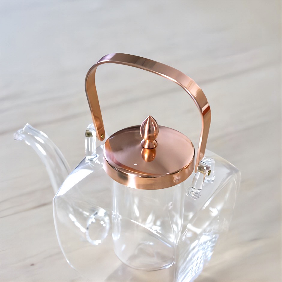 廣田硝子|ちろり 角ちろり 銅(中子付き) 154-C お酒 お茶 高級感 おしゃれ 日本製 耐熱性 個性的 優雅