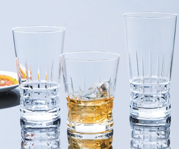 東洋佐々木ガラス | タンブラー | フィヨルドカット １２オンスタンブラー（３個入）　Ｔ-22102-Ｃ733（欠品中次回入荷未定）