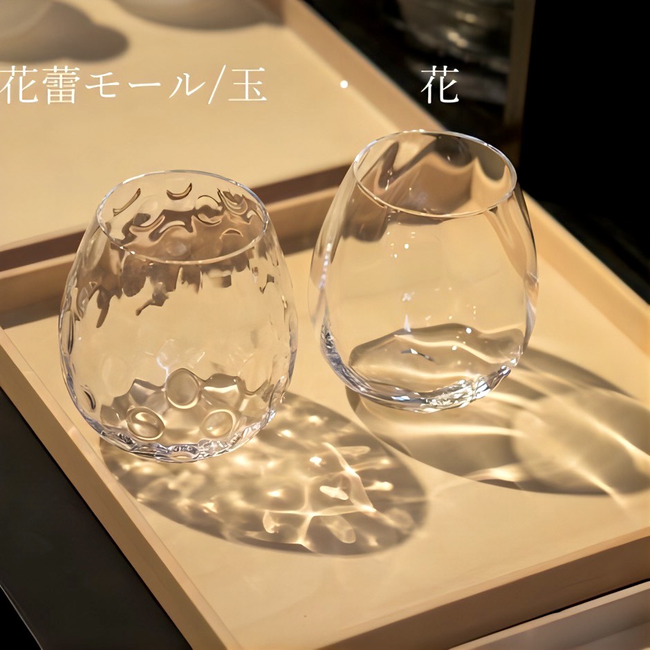 廣田硝子｜タンブラー 花蕾 karai 花 KARA-27 桐箱付き 上品 高級感 可愛い ワイン 日本酒 