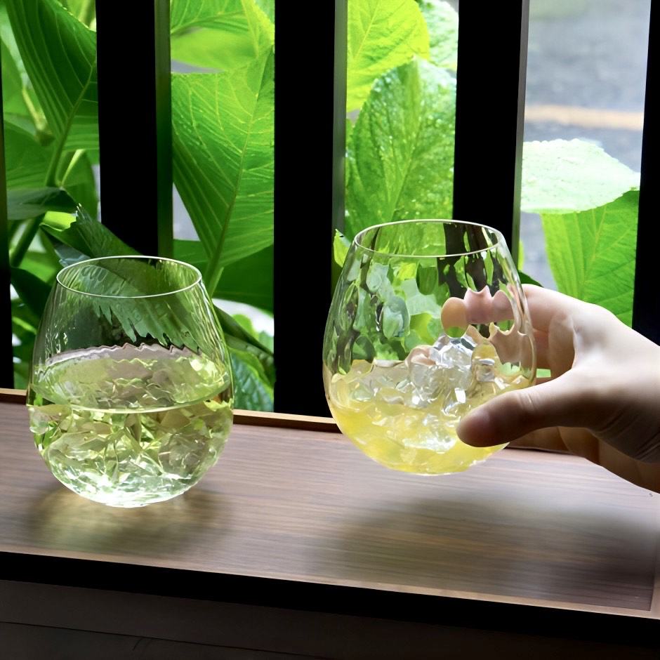 廣田硝子｜タンブラー 花蕾 karai 玉 KARA-25 桐箱付き 上品 高級感 可愛い ワイン 日本酒 