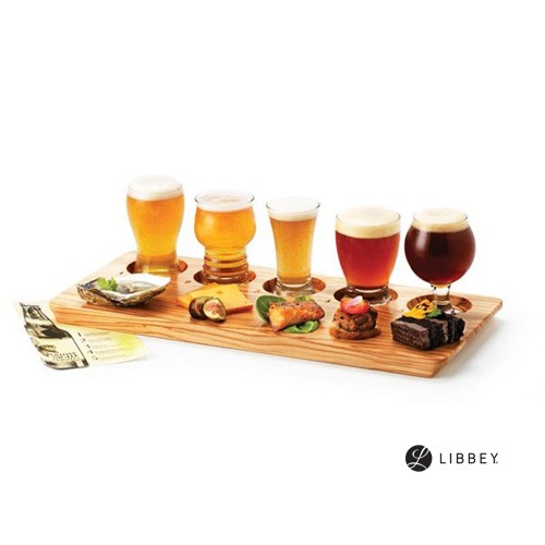 リビー｜飲み比べ用木製サービングボード 96381　