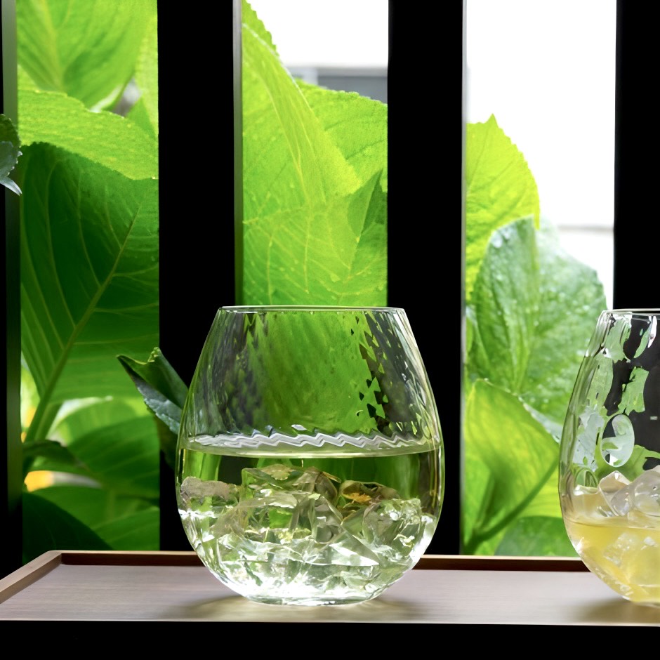 廣田硝子｜タンブラー 花蕾 karai 千本 KARA-24 桐箱付き 上品 高級感 可愛い ワイン 日本酒 