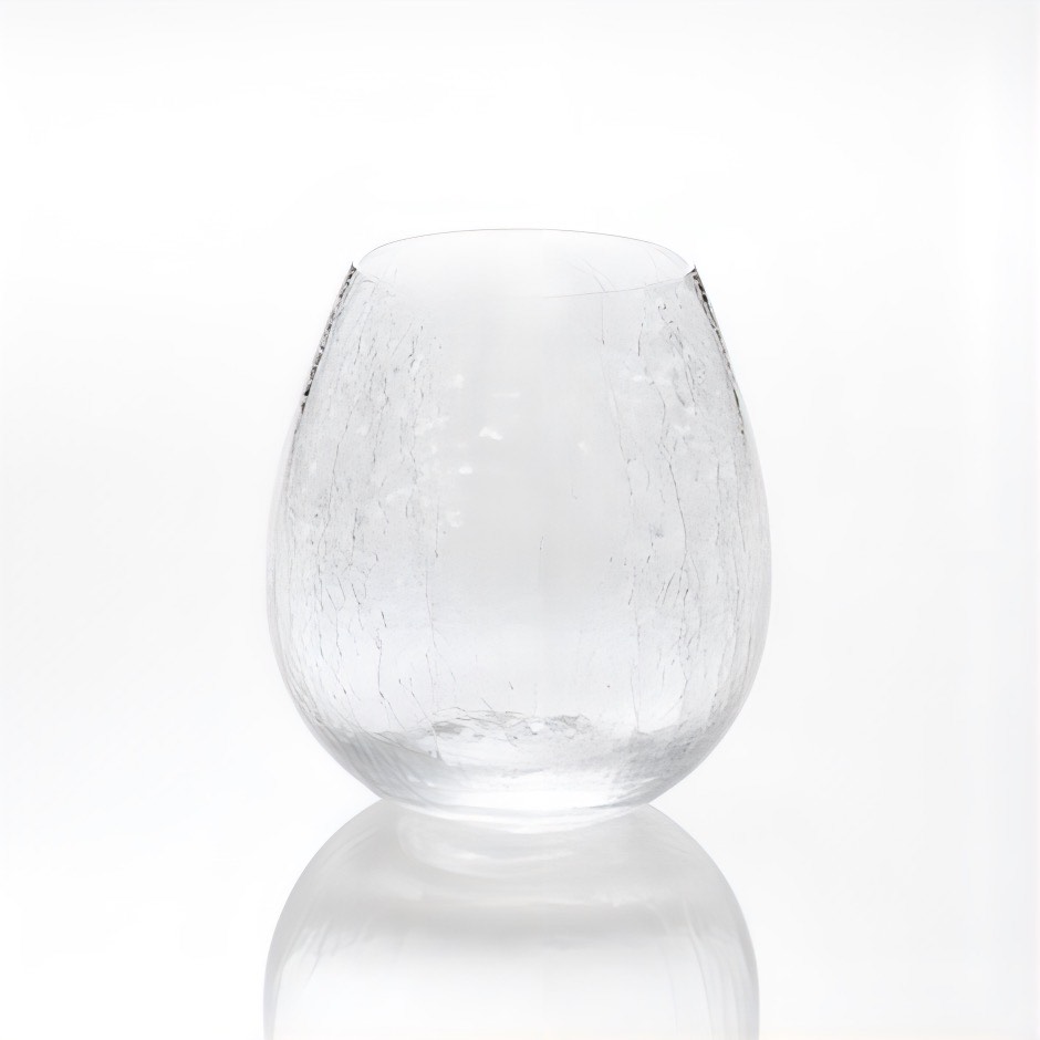 廣田硝子｜タンブラー 花蕾 karai 透明 貫入 KARA-22 桐箱付き 上品 高級感 可愛い ワイン 日本酒 