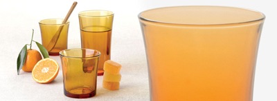 【デユラレックス／リス160 タンブラー アンバー（６個入） 】