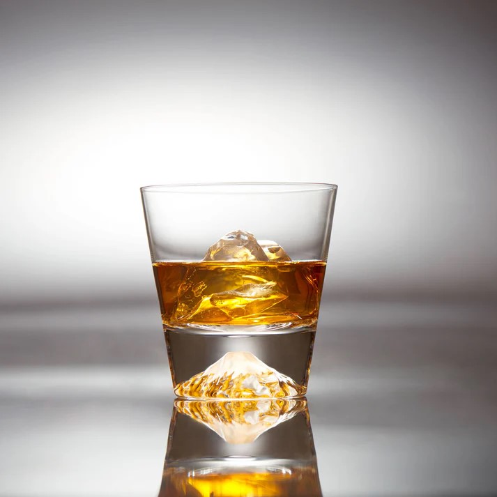 田島硝子｜ロックグラス 富士山グラス 観光庁長官賞 木箱付 おしゃれ 江戸硝子 ハンドメイド 正規品 日本製