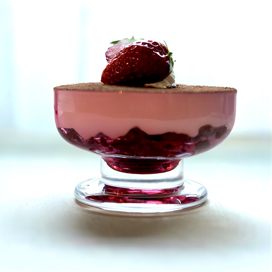 廣田硝子｜パフェ・サンデーグラス 想グラス ハート型 サンデートレー ピンク HT-3PK 昭和 モダン レトロ デザート 可愛い 喫茶