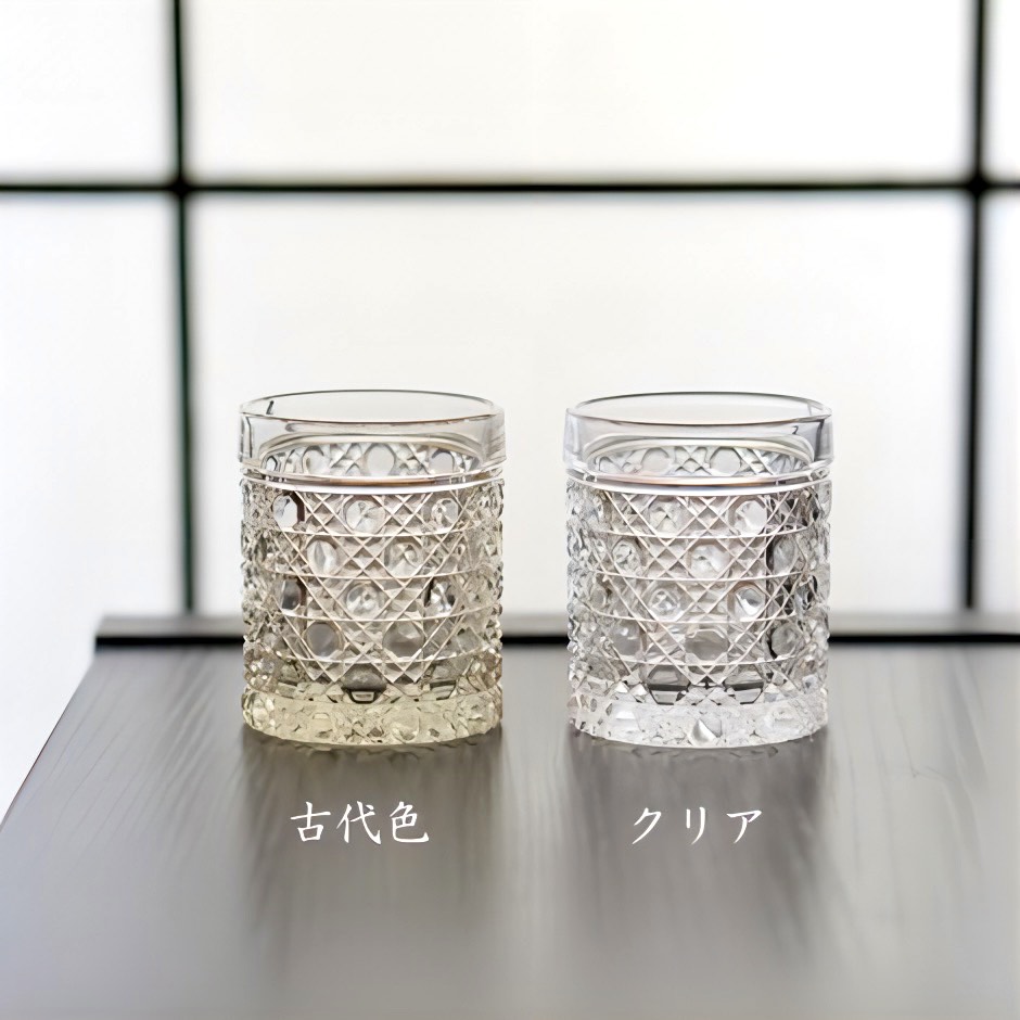 【希少・長期保管品】廣田硝子 海のものシリーズ 酒器揃＆珍味入れ セット レア品 廣田硝子｜ショットグラス カゴメ ショット 古代色 752-OA 切子