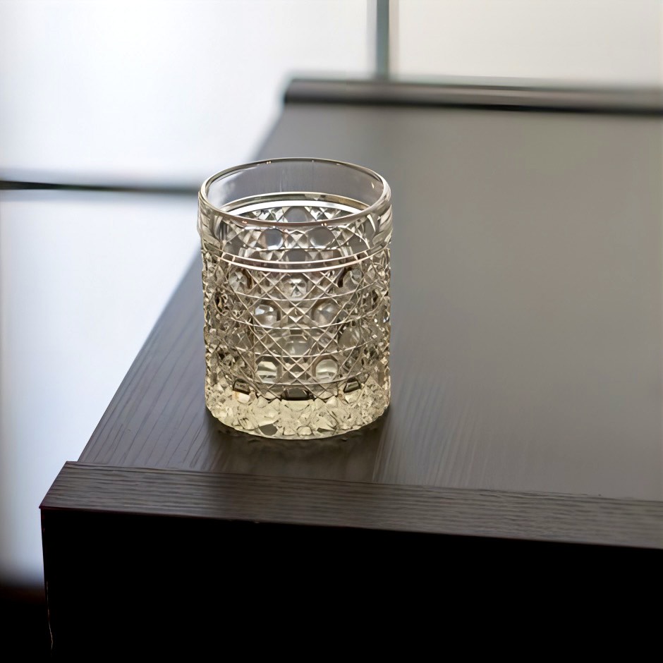 【希少・長期保管品】廣田硝子 海のものシリーズ 酒器揃＆珍味入れ セット レア品 廣田硝子｜ショットグラス カゴメ ショット 古代色 752-OA 切子
