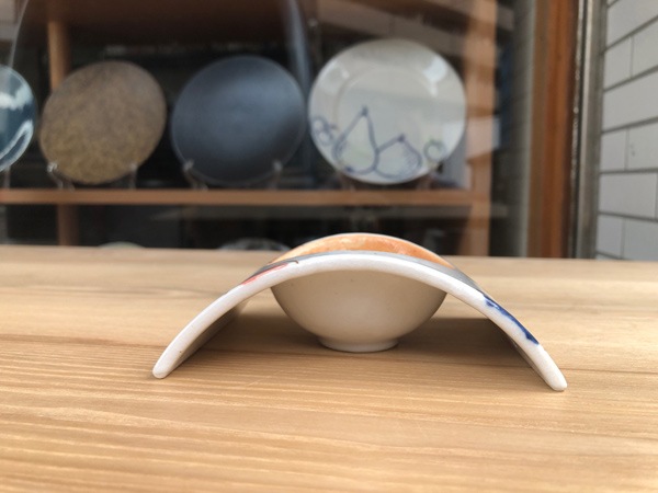 【風船水玉アーチ型小付　ﾐ060-108】