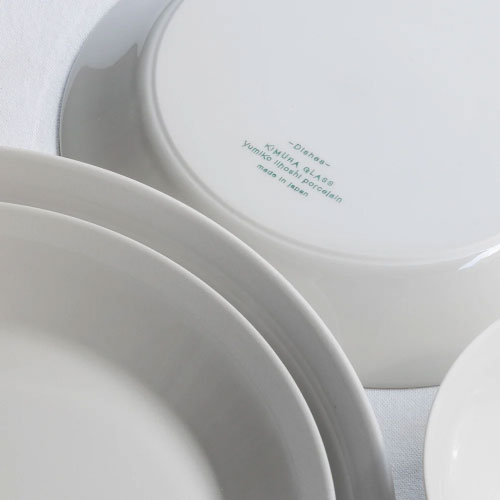 yumiko iihoshi porcelain × 木村硝子店｜皿 dishes 230 plate (ivory) アイボリー 丸皿 おしゃれ 電子レンジ 食洗機対応