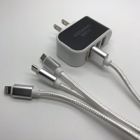 �ҥåȾ��� 3�ݡ���USB���Ŵ� AC�����ץ�����3in1���ť����֥륻�å�