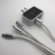 �ҥåȾ��� 3�ݡ���USB���Ŵ� AC�����ץ�����3in1���ť����֥륻�å�