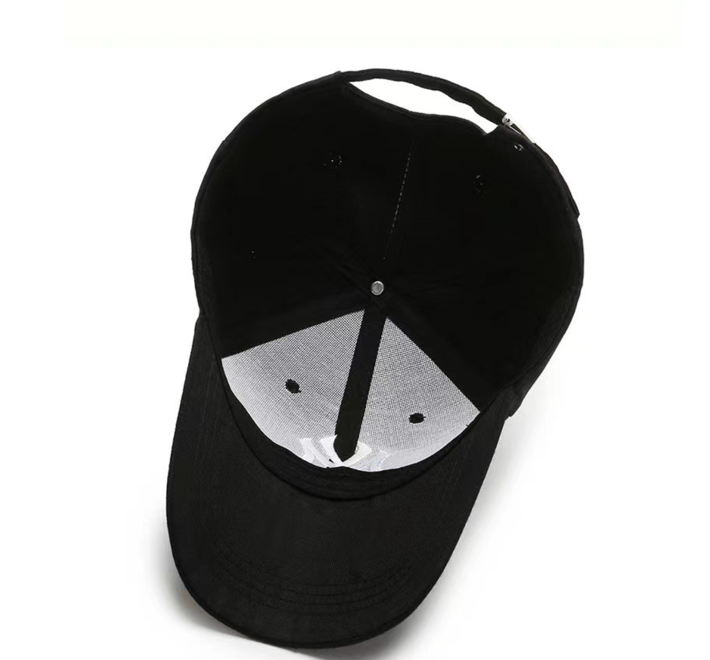 ブラック ホワイト キャップ 赤NY刺繍デザイン ベースボール | 帽子