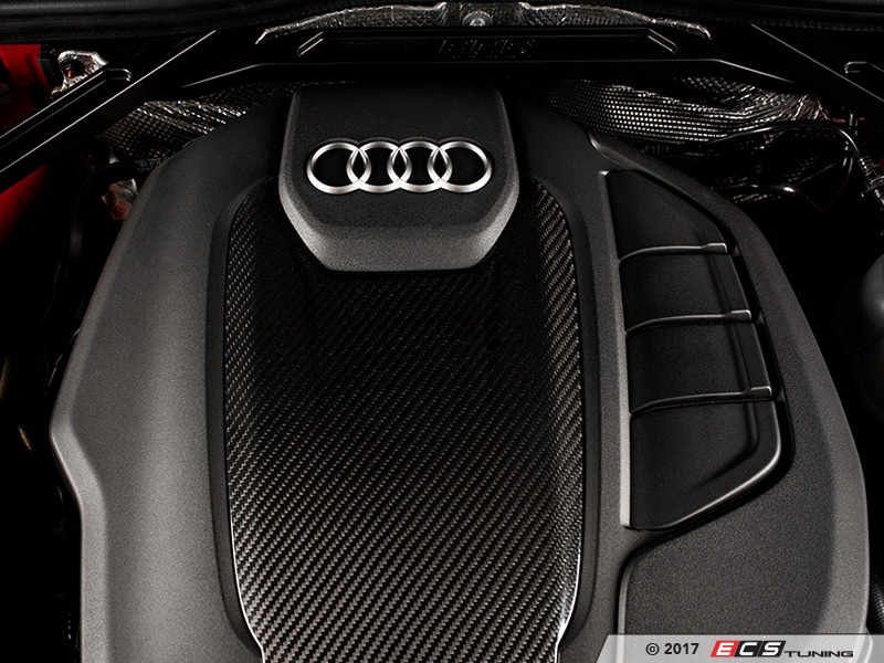 AUDI アウディ 美品 TTRS 8J 純正オプションカーボンエンジンカバー iLR AUDI アウディ TT/TTS/TTRS 8Jカーボンフューエルリッド