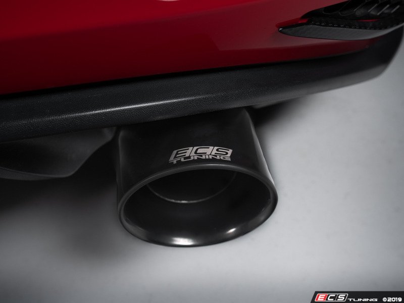 ゴルフ7 GTI / ゴルフ6 GTI 用 マフラーカッター ブラック