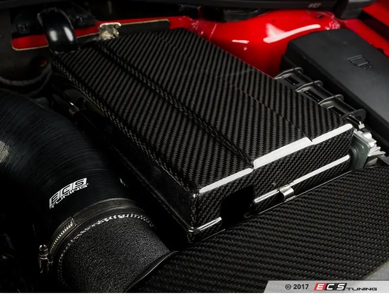 ECS Tuning バッテリーカバー ゴルフ7 7.5 アウディa3 Golf7 Audi A3 (8V) カーボン バッテリーカバーキット | VW Golf7<br
