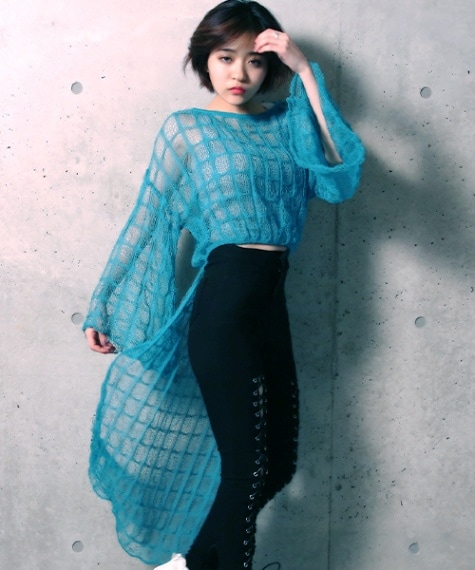 フィッシュテールニット