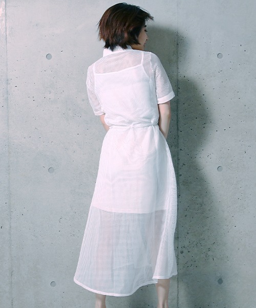 メッシュガウンワンピース