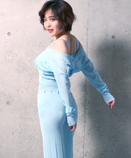 ニットセーターセットアップ