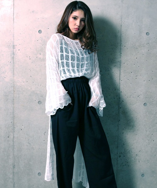 フィッシュテールニット