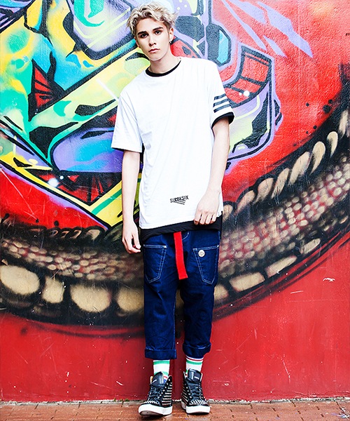 THREE LINES T-SHIRT