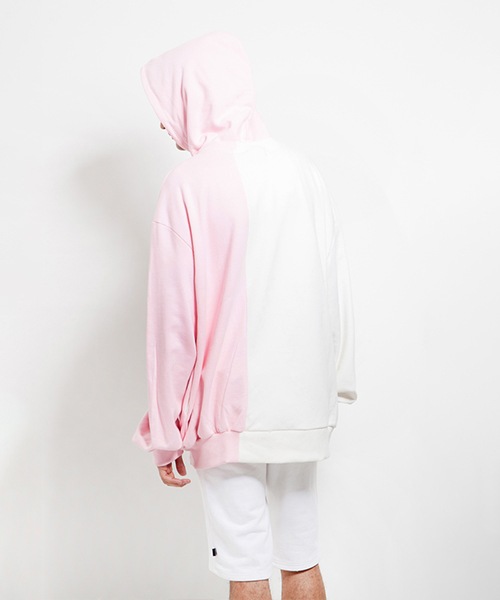 SWITCHING BICOLOR HOODIE