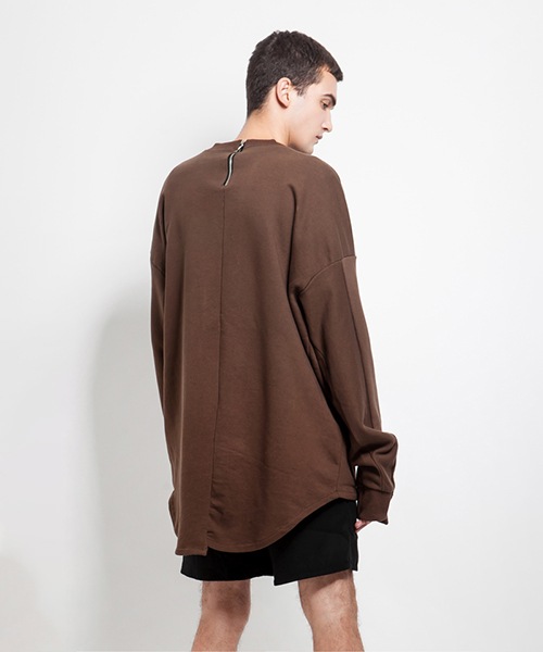 ZIP ASYMMETRIC SWEATSHIRT
