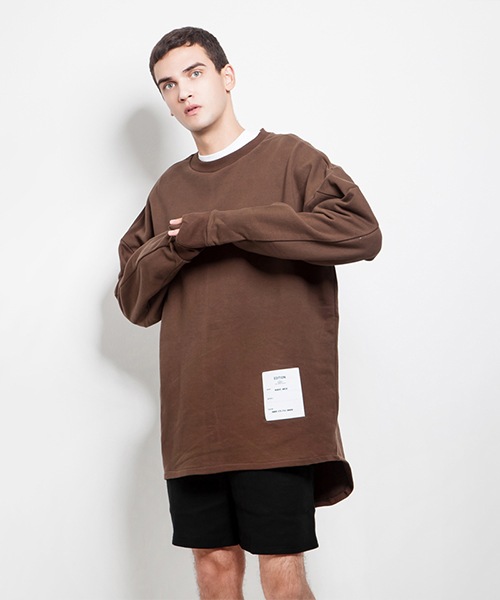 ZIP ASYMMETRIC SWEATSHIRT