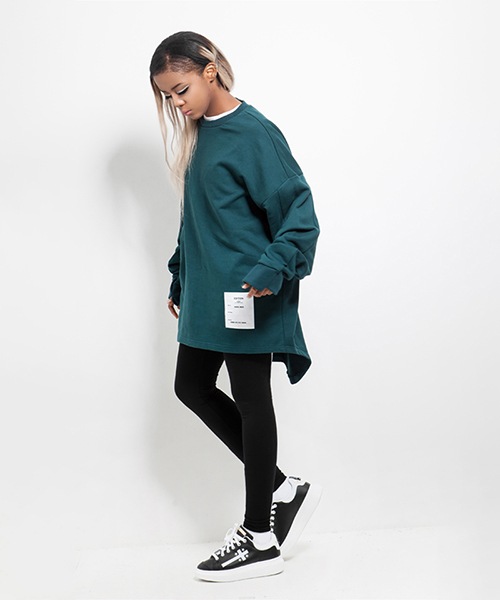 ZIP ASYMMETRIC SWEATSHIRT