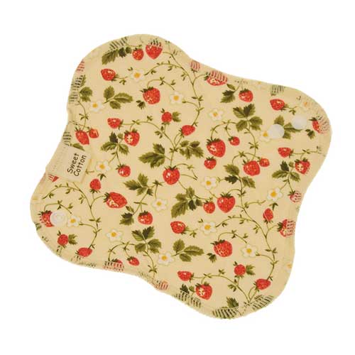 オーガニックショップ アンダンテ すぃーと こっとん D ライナー いちご レッド Sy 4 体にやさしい布ナプキン ライナー おりもの用