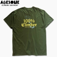 AWESOME 100% climber TEE M,green