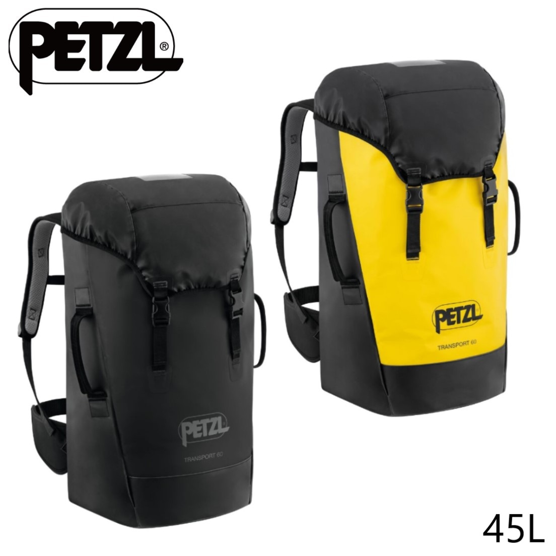 PETZL バックパック トランスポート ブラック 45 S042BA01 【公式通販】