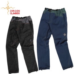 美品 DRAGON CLIMBER ライトニングパンツ デニム 裾ドローコード 美品 DRAGON CLIMBER ライトニングパンツ デニム 裾ドローコード