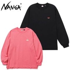 NANGA ʥ ECO HYBRID BOX LOGO EMBROIDERY L/S TEE