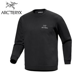 �������ƥꥯ�� M's ����֥�� �ե꡼�� ���롼 Emblem Fleece Crew Black