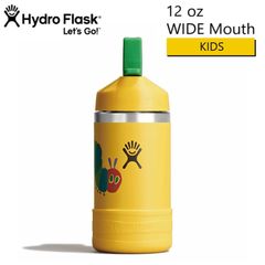 Hydro Flask �ϥ��ɥ��ե饹�� ERIC CARLE 12oz KIDS WIDE MOUTH BOTTLE Yellow Caterpillar