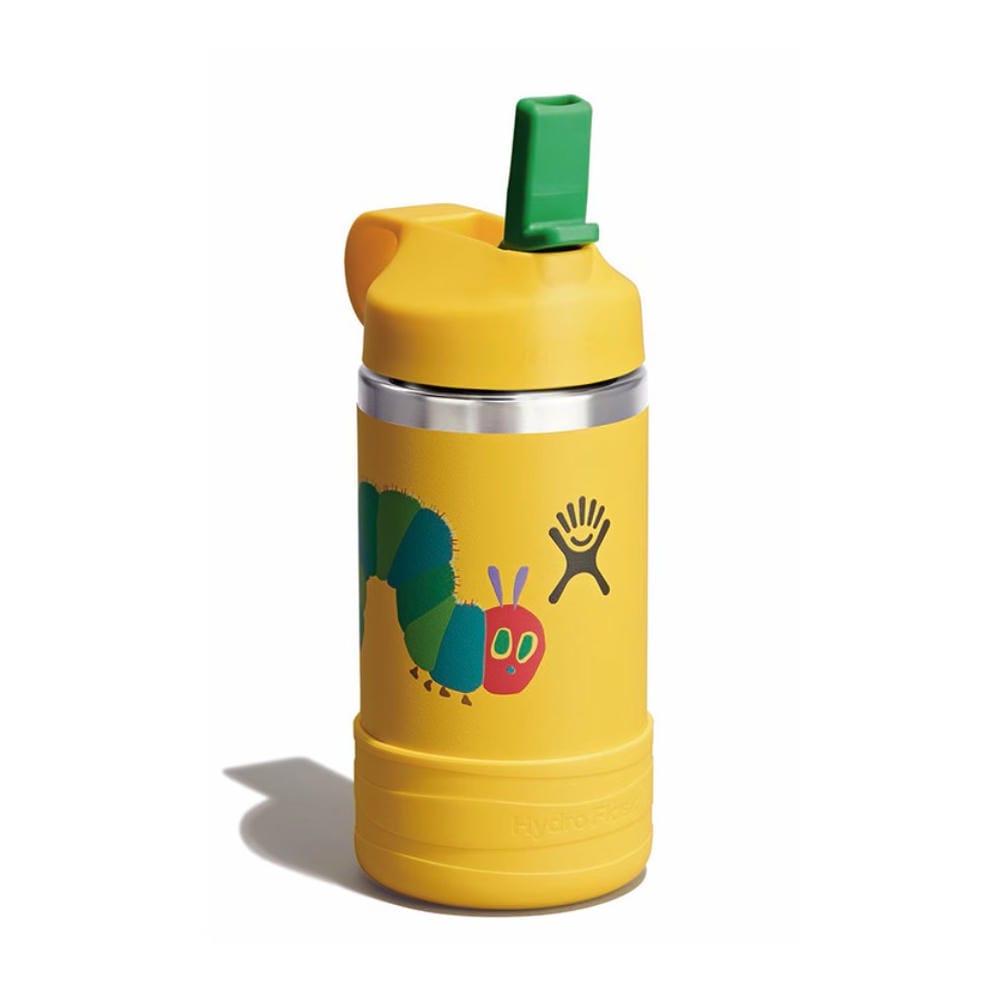 Hydro Flask �ϥ��ɥ��ե饹�� ERIC CARLE 12oz KIDS WIDE MOUTH BOTTLE Yellow Caterpillar
