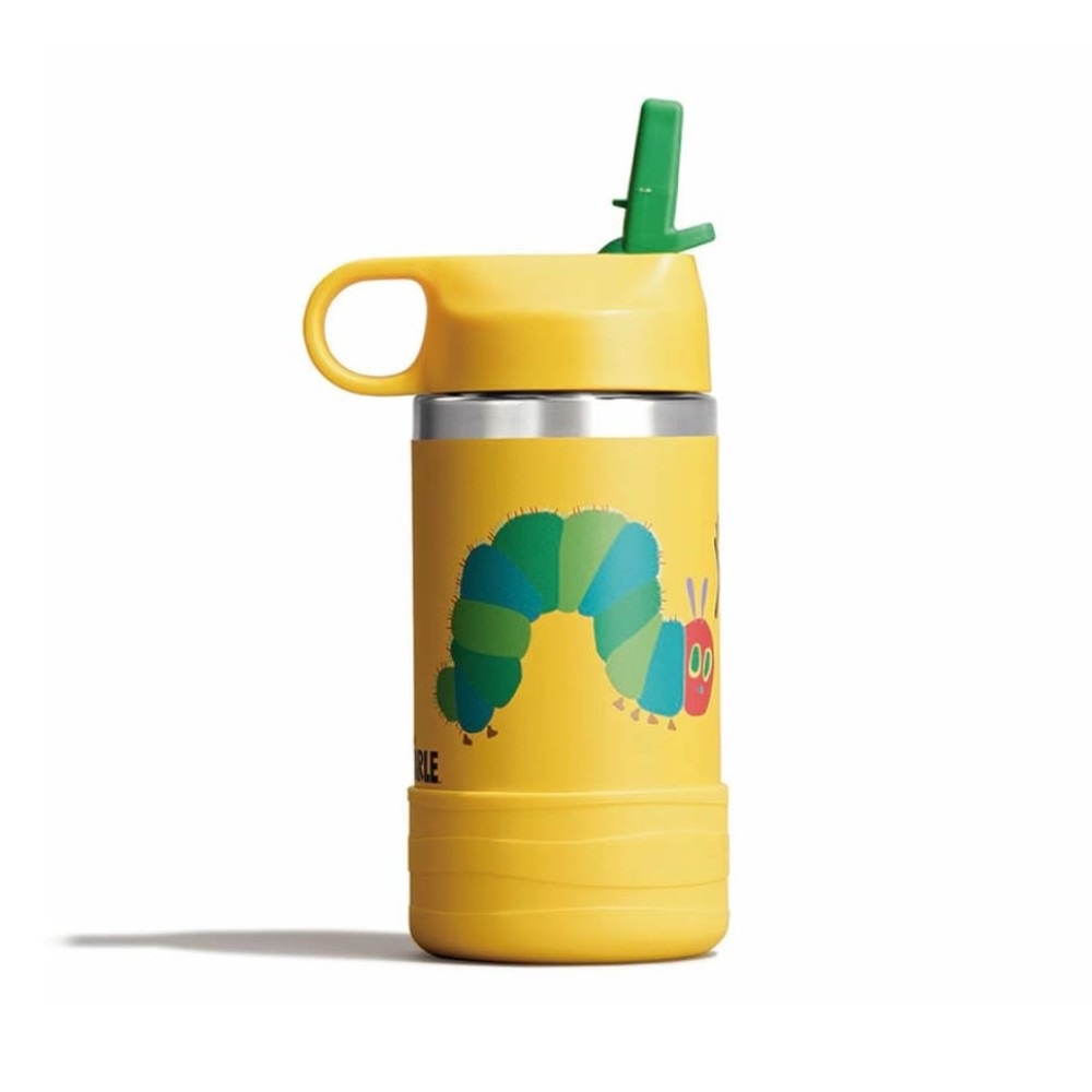 Hydro Flask �ϥ��ɥ��ե饹�� ERIC CARLE 12oz KIDS WIDE MOUTH BOTTLE Yellow Caterpillar