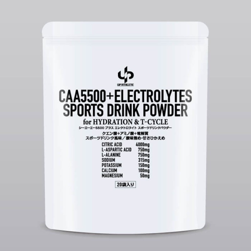 UP ATHLETE��CAA5500+ELECTROLYTES SPORTS DRINK POWDER for HYDRATION & T-CYCLE