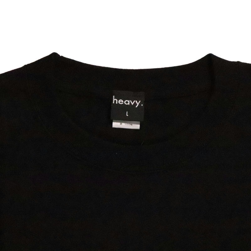 heavy. �إ��� LOGO TEE BLACK