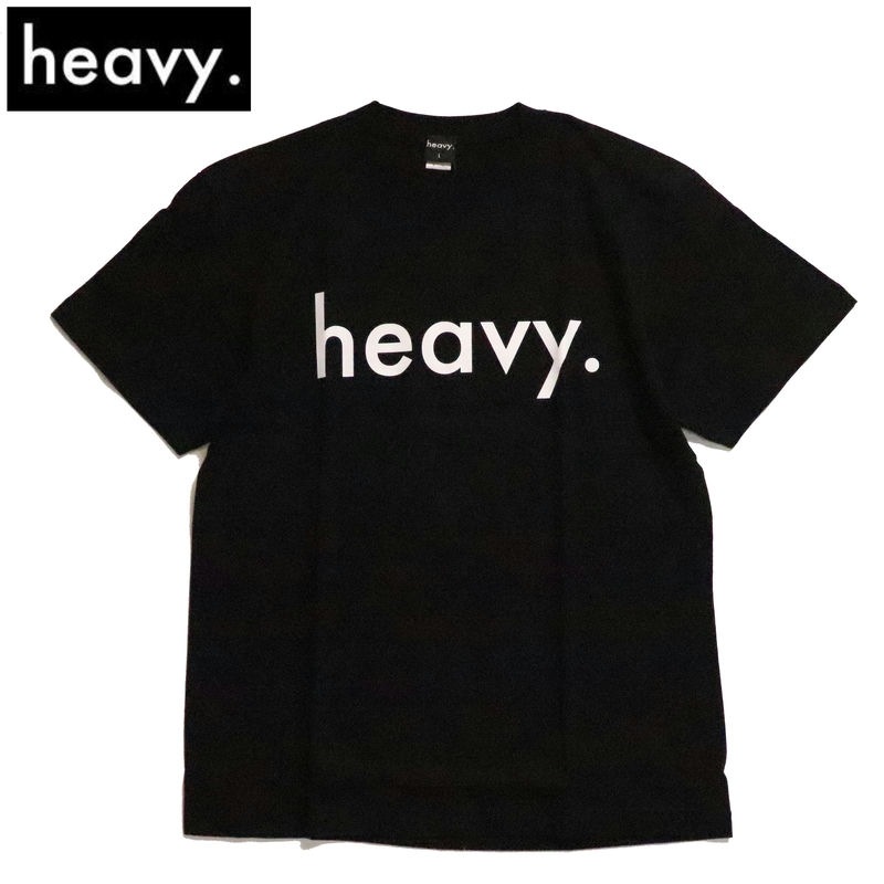 heavy. �إ��� LOGO TEE BLACK