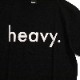 heavy. �إ��� LOGO TEE BLACK